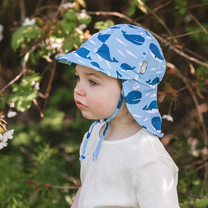 Jan & Jul Sun Soft UV Baby Cap - Blue Whale