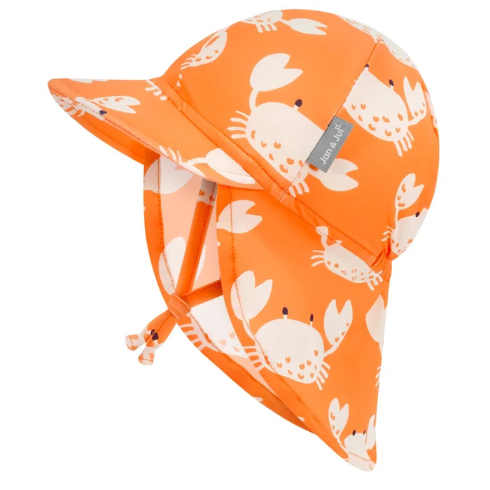 Jan & Jul Sun Soft UV Baby Cap - Crabby Crab