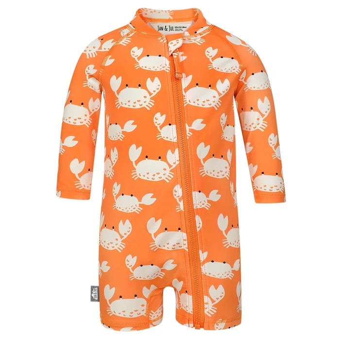 Jan & Jul Sun & Splash UV Jumpsuit - Crabby Crab