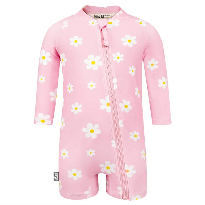 Jan & Jul Sun & Splash UV Jumpsuit - Pink Daisy