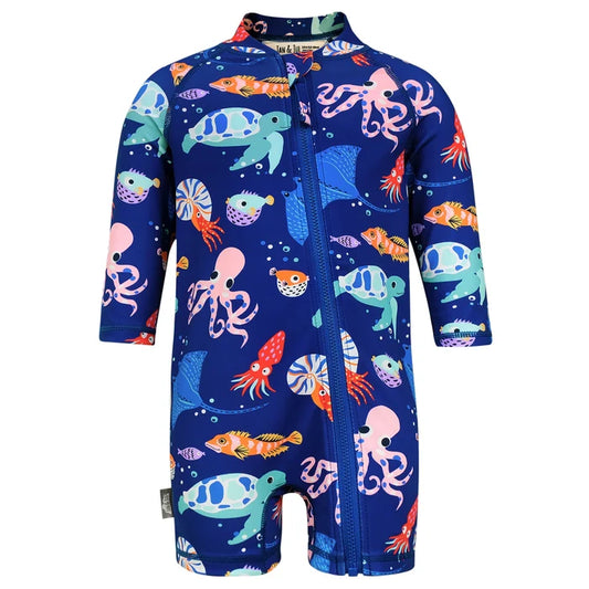 Jan & Jul Sun & Splash UV Jumpsuit - Sea Friends
