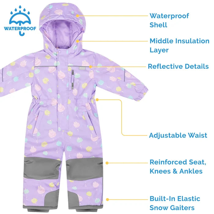 Jan & Jul Toasty-Dry SNow Suit - Macarons
