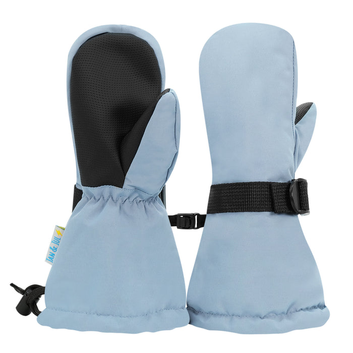 Jan & Jul Toasty-Dry Waterproof Snow Mittens - Dusty Blue