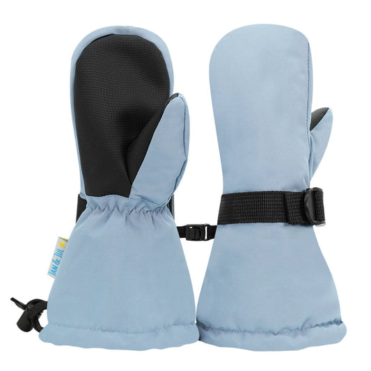 Jan & Jul Toasty-Dry Waterproof Snow Mittens - Dusty Blue