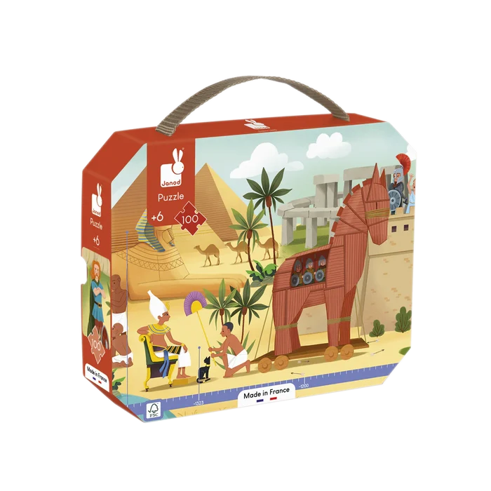 Janod 100pc Panorama Puzzle - Antiquity & Mythology