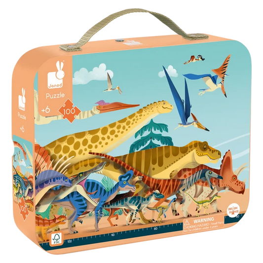 Janod 100pc Puzzle - Panoramic Dino