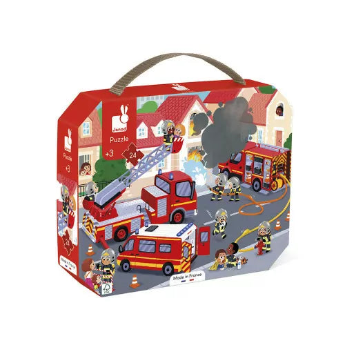 Janod 24pc Puzzle - Firemen