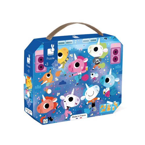 Janod 24pc Puzzle - Unicorns Rock Concert