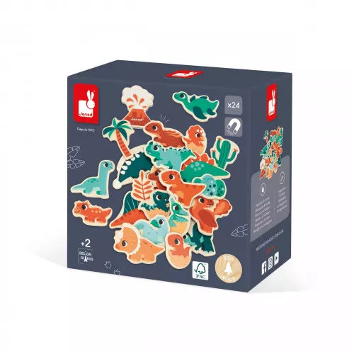 Janod 24pcs Dino Magnets