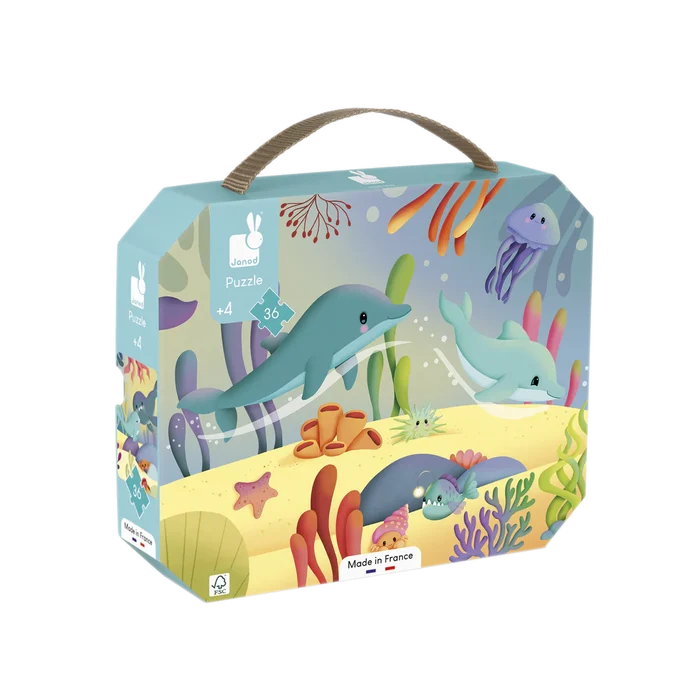 Janod 36pc Panorama Puzzle - Sea Animals