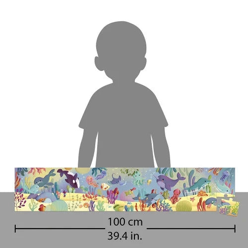 Janod 36pc Panorama Puzzle - Sea Animals