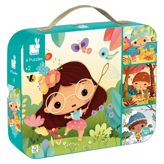 Janod 4 in 1 Progressive Puzzles - Seasons