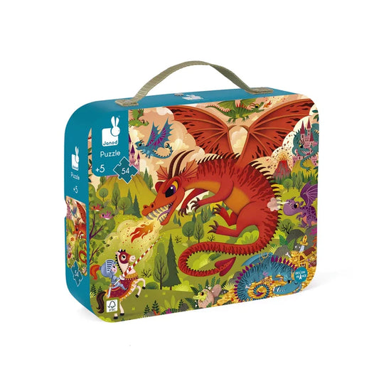 Janod 54pc Puzzle - Kingdom of Dragons