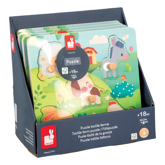 Janod Farm - Tactile Farm Puzzle