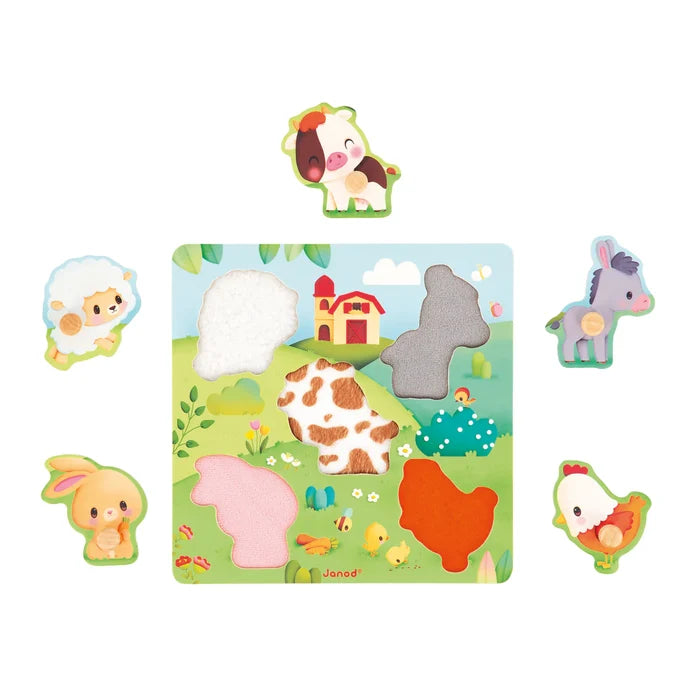 Janod Farm - Tactile Farm Puzzle