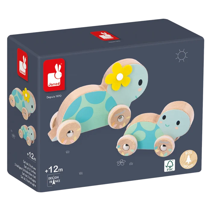 Janod Pure - Set of 2 Turtles