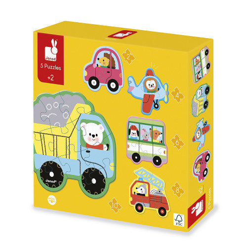 Janod Puzzle - Baby Vehicles