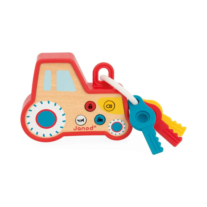 Janod Tractor Key Ring - The Farm