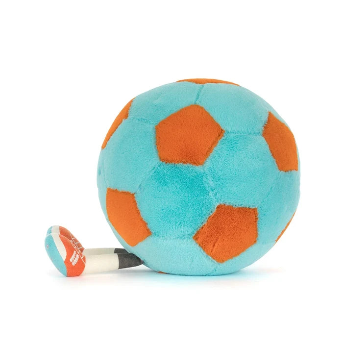 Jellycat Amuseables Soccer Ball - Blue/Orange