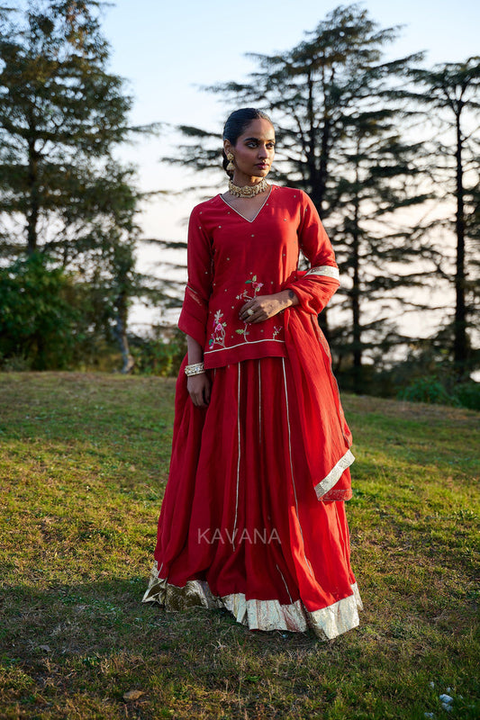 Jhirni Lehenga Set
