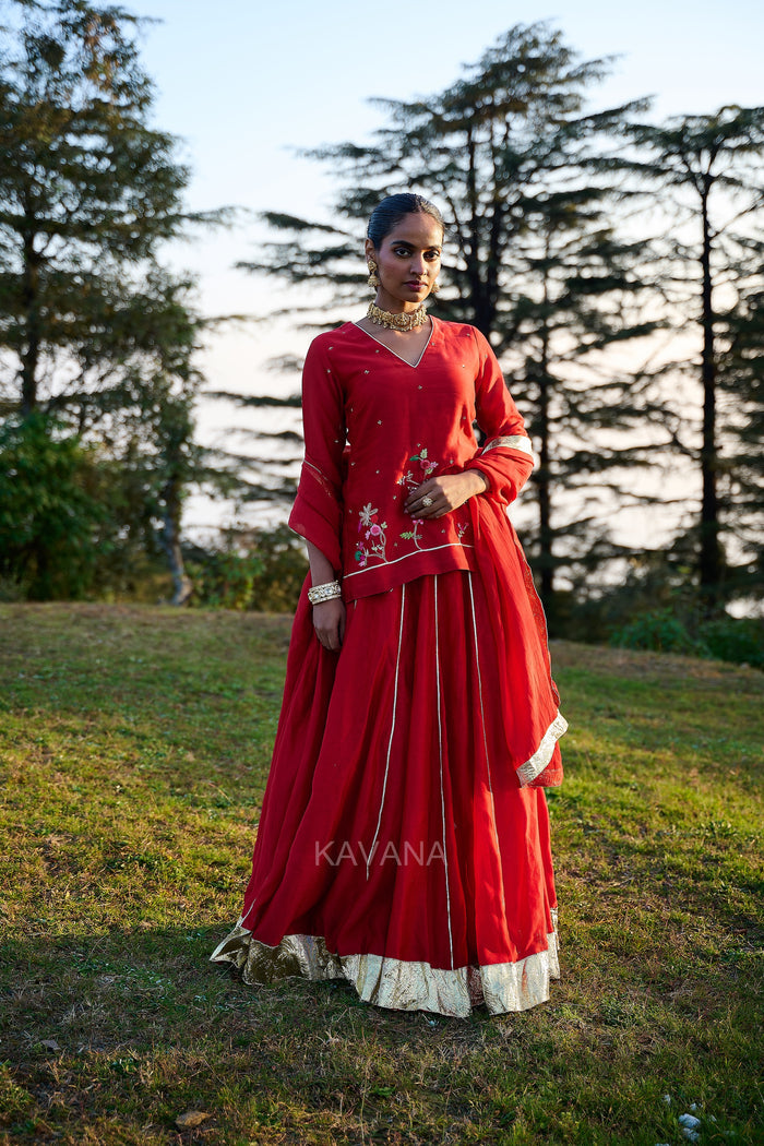 Jhirni Lehenga Set