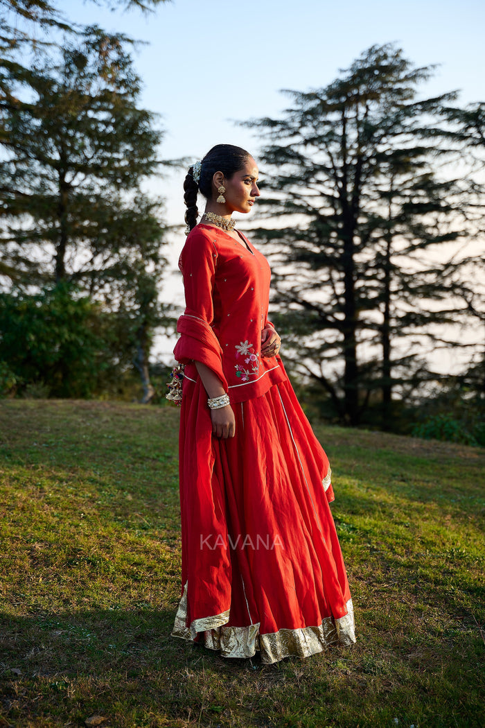 Jhirni Lehenga Set