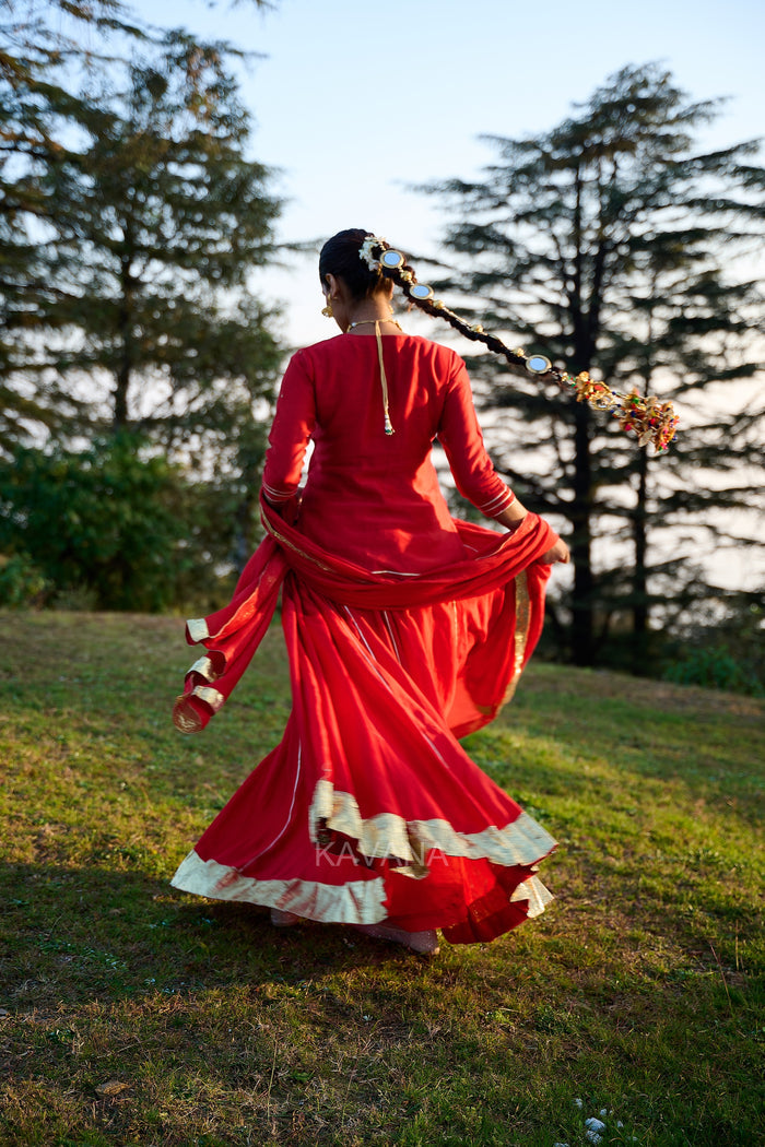 Jhirni Lehenga Set