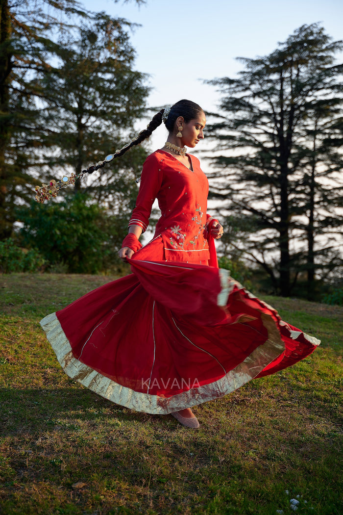 Jhirni Lehenga Set