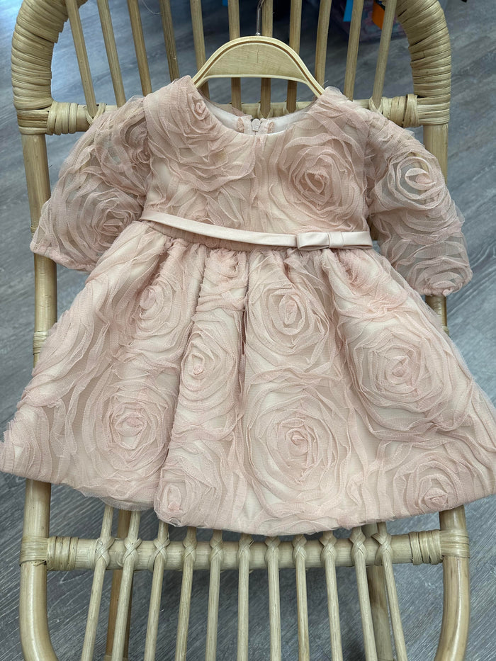 Jolene SKB873 Infant Dress - Blush Rosette