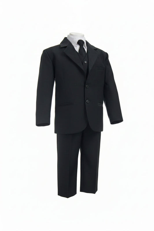 Jolene Tip Top Boys 5pc Suit - Black