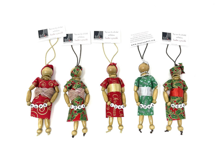 Justice Christmas Doll