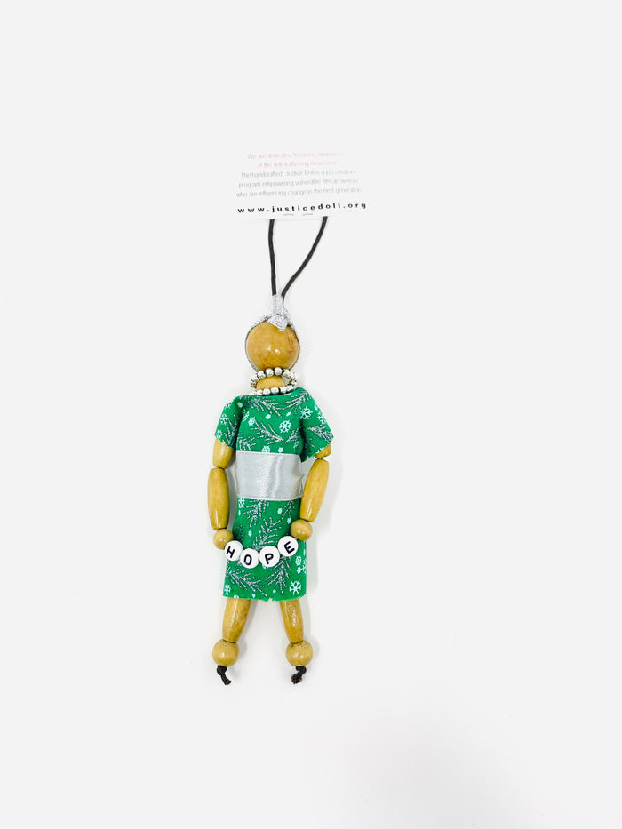 Justice Christmas Doll