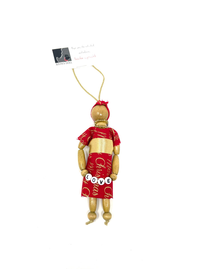 Justice Christmas Doll