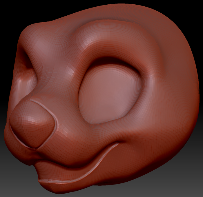 Kemono Toony Otter Static Jaw Head Base Variant 1