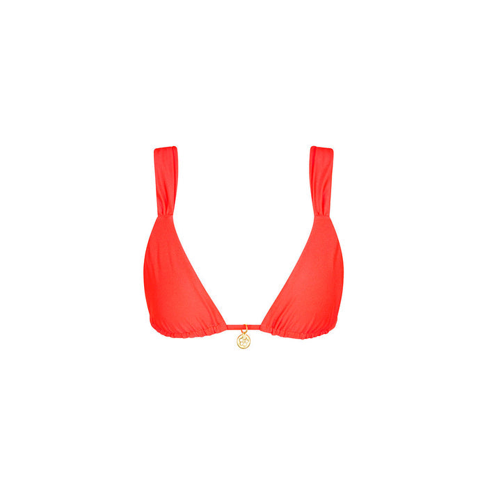Kulani Kinis Slide Bralette Bikini Top - Guava Glow (Tropic Tours Collection)