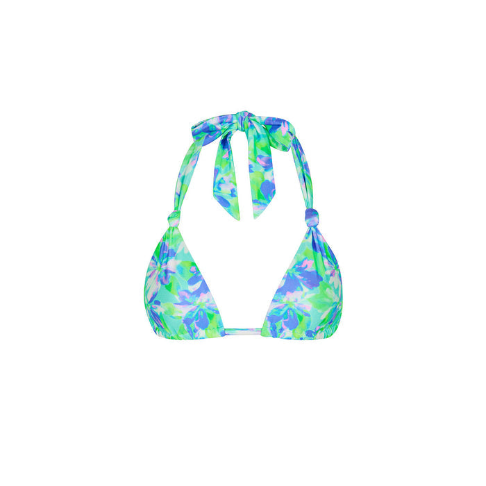 Kulani Kinis Soft Knot Halter Bikini Top - Monaco Whispers (Tropic Tours Collection)
