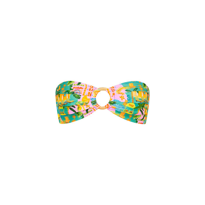 Kulani Kinis Strapless Bandeau Bikini Top - Sunlit Spritz (Sunlit Mischief Collection) by Kulani Kinis