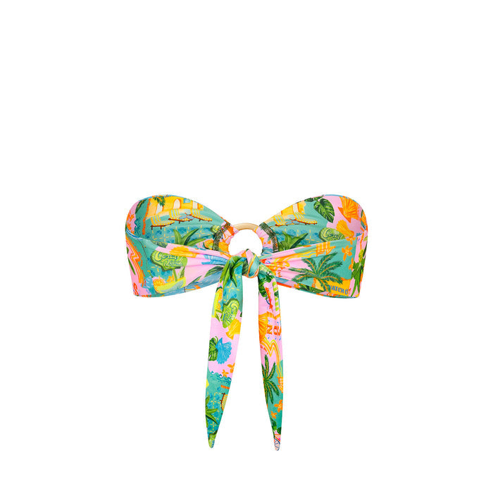 Kulani Kinis Strapless Bandeau Bikini Top - Sunlit Spritz (Sunlit Mischief Collection) by Kulani Kinis