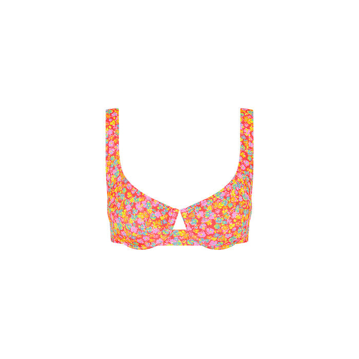 Kulani Kinis Underwire Tie Back Bikini Top - Bubble Pop (Diving for Pearls Collection)