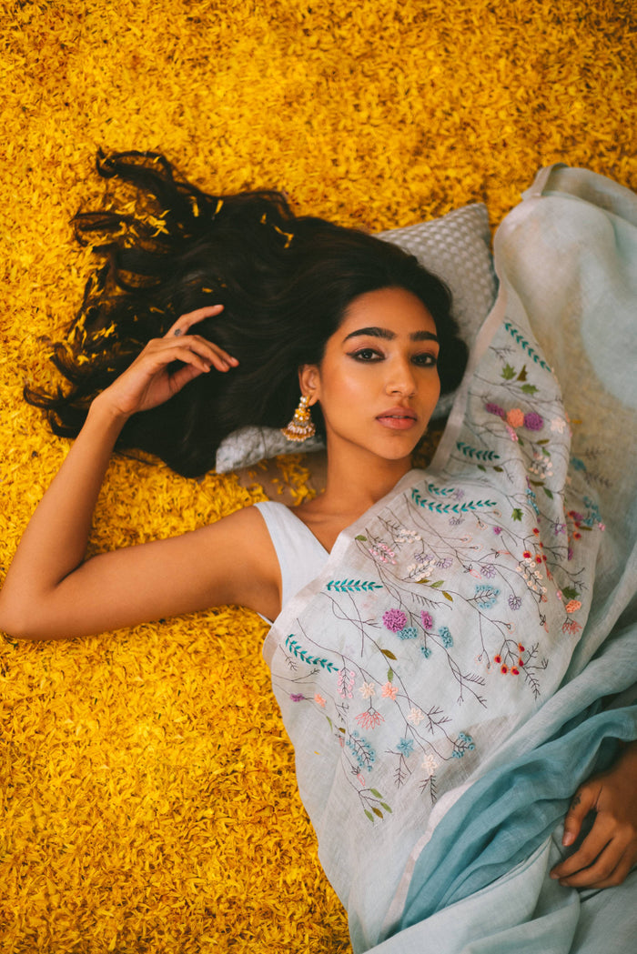 Kumud Linen Sari