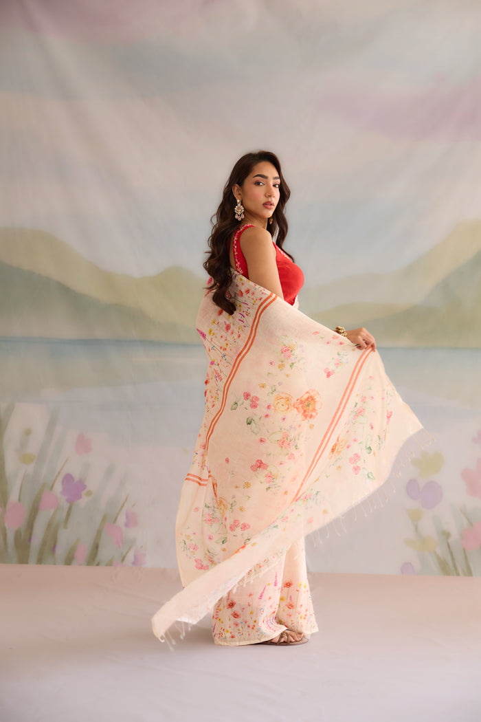 Kusum Linen Sari