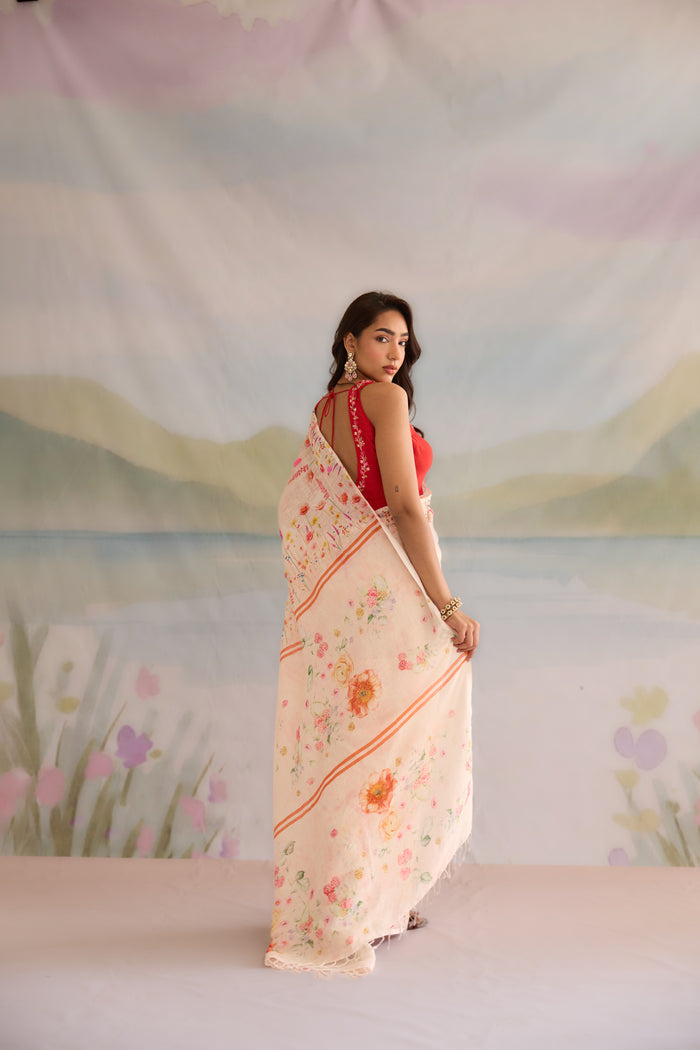 Kusum Linen Sari