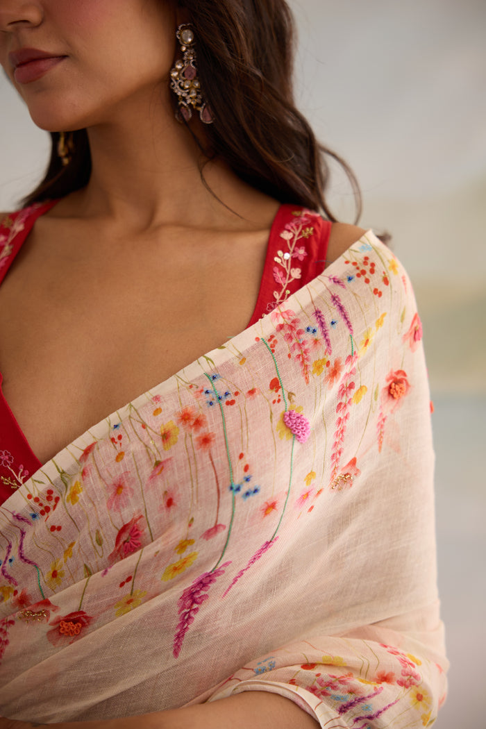 Kusum Linen Sari