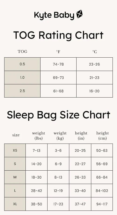 Kyte Baby 1.0 TOG Sleep Bag - Latte