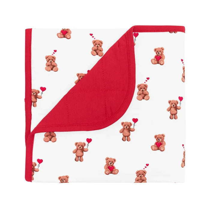 Kyte Baby Baby Blanket - Bear Hearts