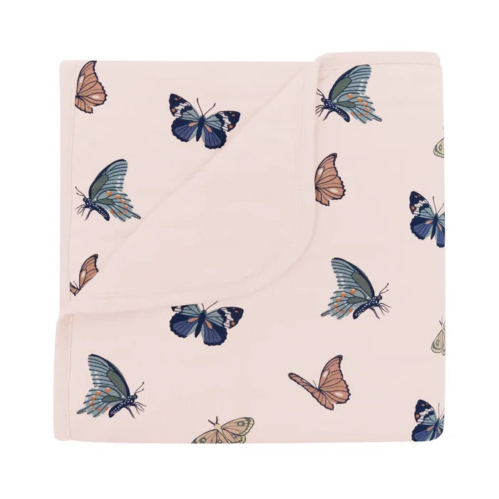 Kyte Baby Baby Blanket - Blush Butterfly