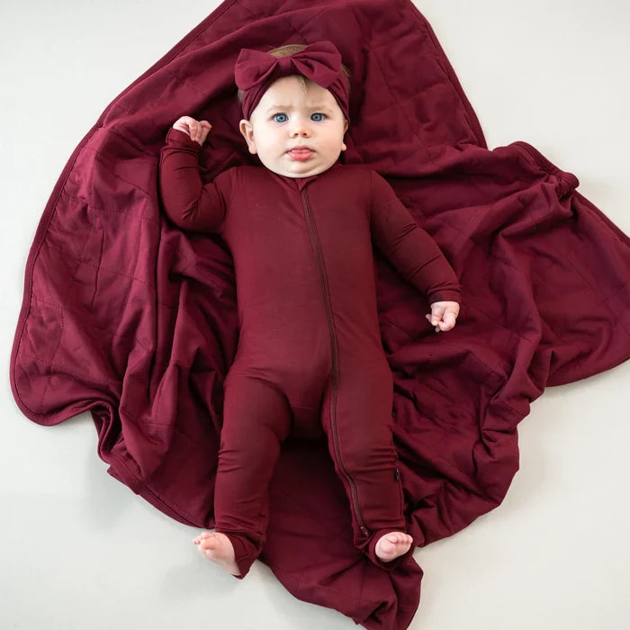 Kyte Baby Baby Blanket - Burgundy