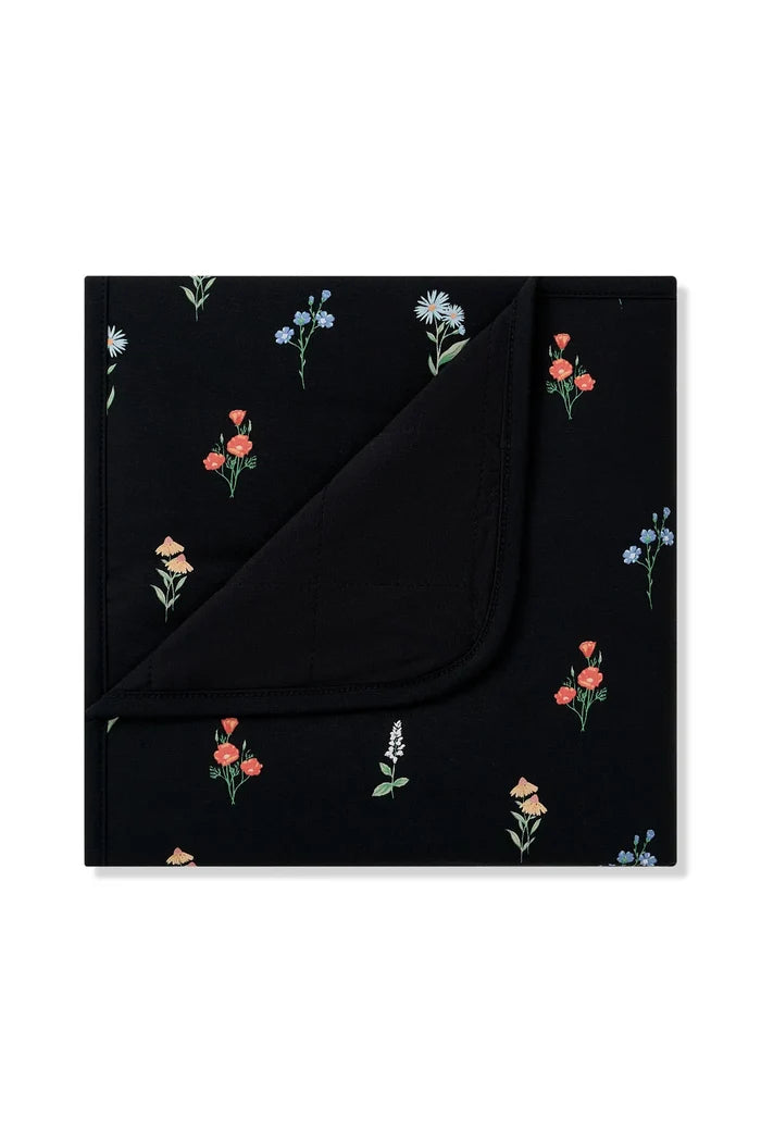 Kyte Baby Baby Blanket - Midnight Wildflower