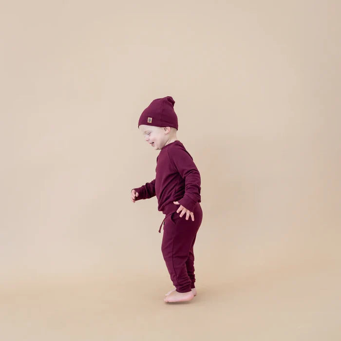 Kyte Baby Bamboo Jersey Beanie - Burgundy
