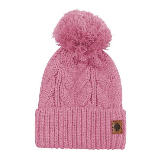 Kyte Baby Chunky Cable Knit Beanie  - Apple Blossom